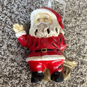 Festive Santa Claus Potpourri Ornament - Red
